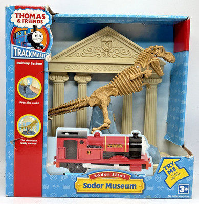 2008 Thomas & Friends Trackmaster Railway Sodor Sites Museum T-Rex Playset MIB