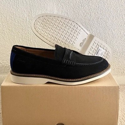 Clarks Atticus LT SLIP Herren Navy Wildleder Halbschuhe Schuhe UK Größe 8 G EU 42