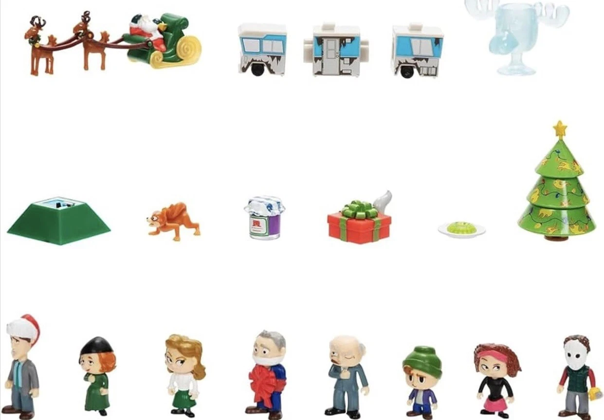 Christmas Countdown Advent Calendar With 24 Pcs Classic Doll Figures
