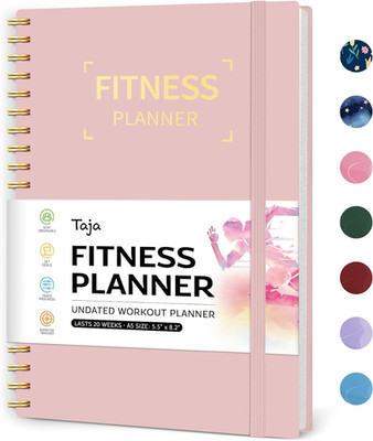 Fitness Workout Journal for Women & Men, A5(5.5'' X 8.2'') Workout Log Book Planne