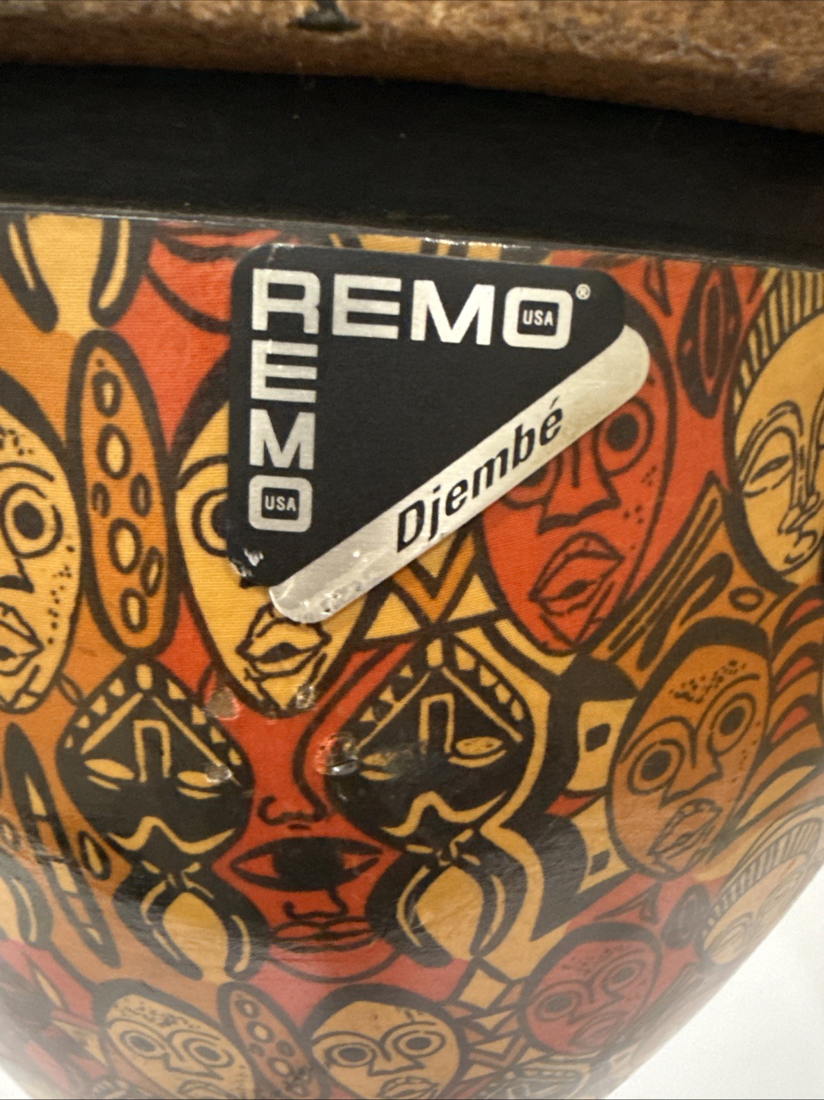 REMO Leon Mobley Signature DJEMBE Drum 12" Mondo Acousticon Key Turned