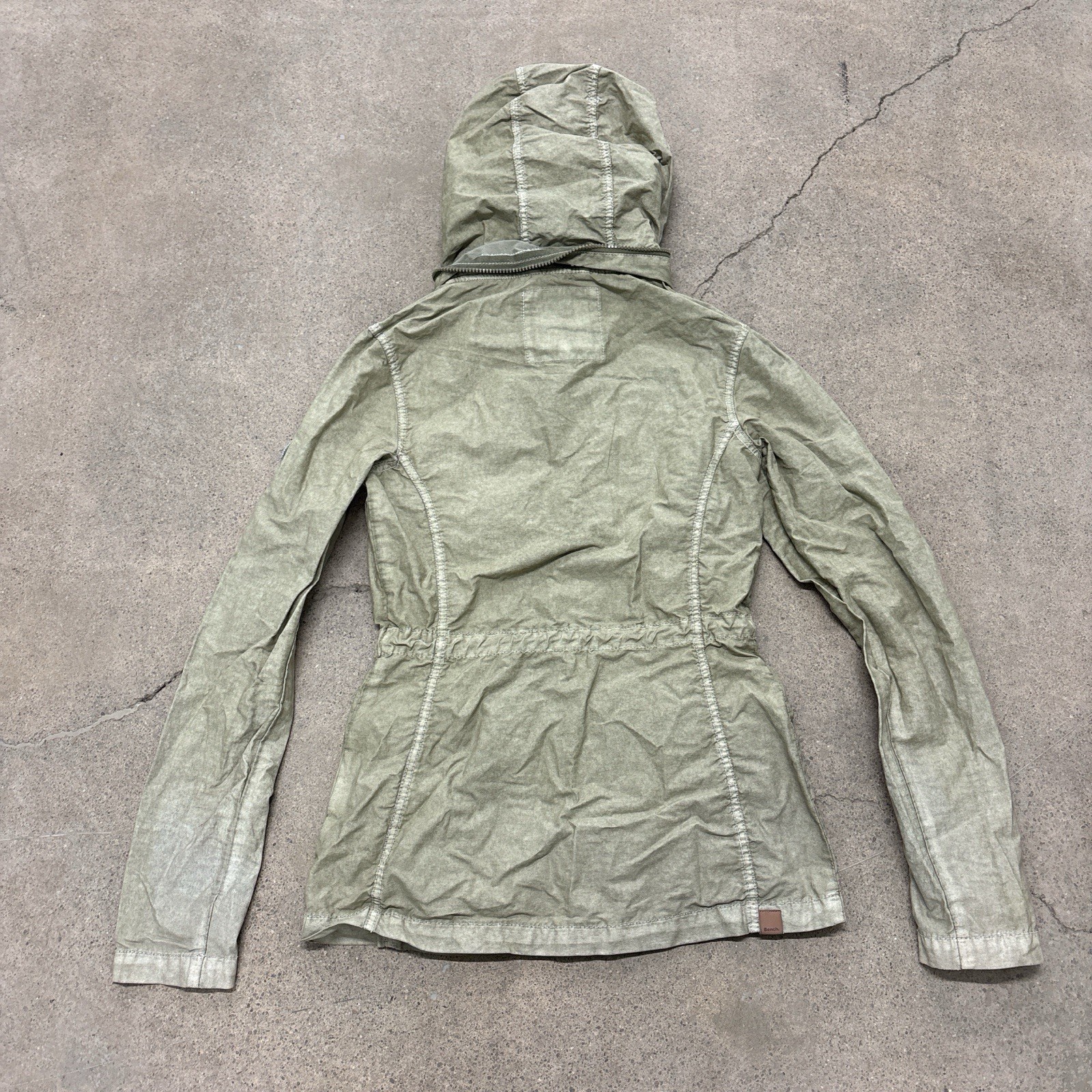 Y2K Bench Gorpcore Waterproof Shell Light Green G… - image 2