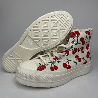 Converse Chuck Taylor All Star Bedazzled Cherry Lift Platform Wmns 6.5 A08096C