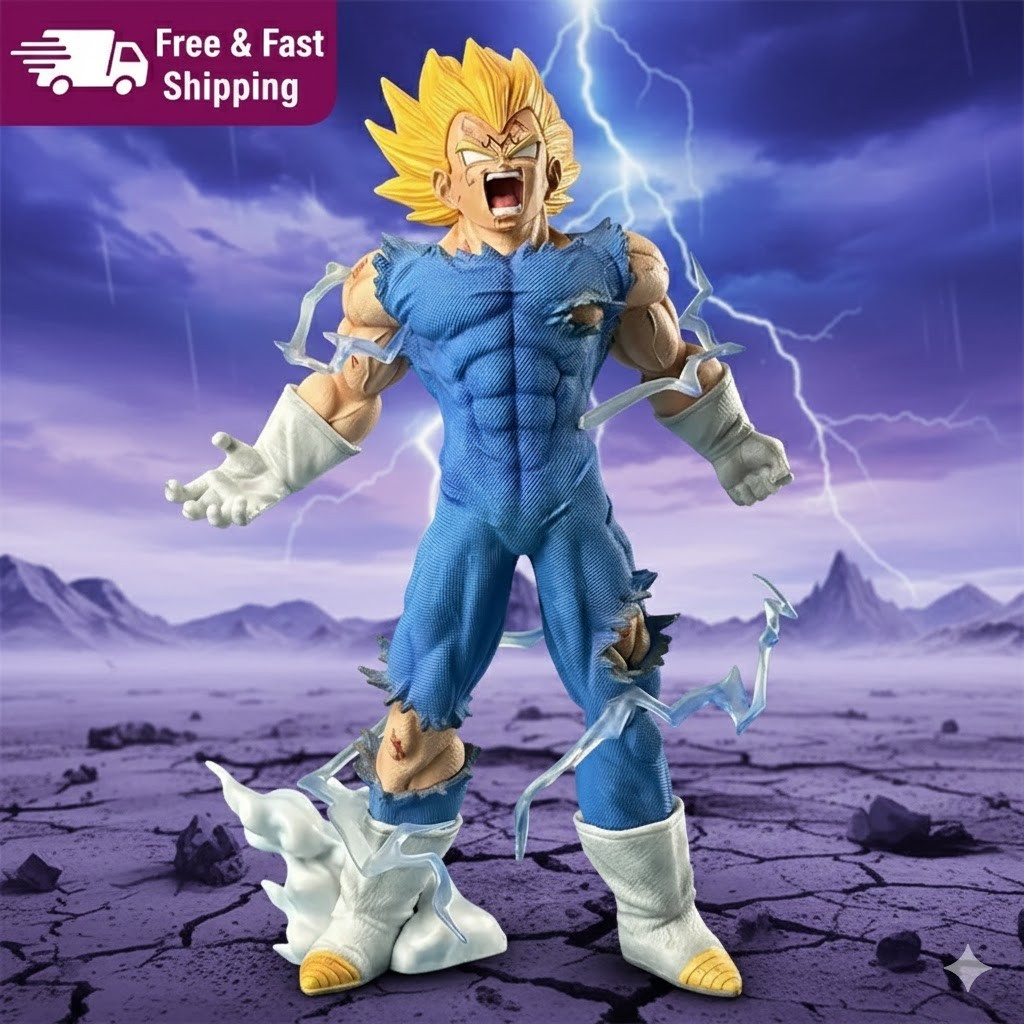28cm Dragon Ball Z Vegeta Self-Destruct Figure Action Figures PVC Statue Collect