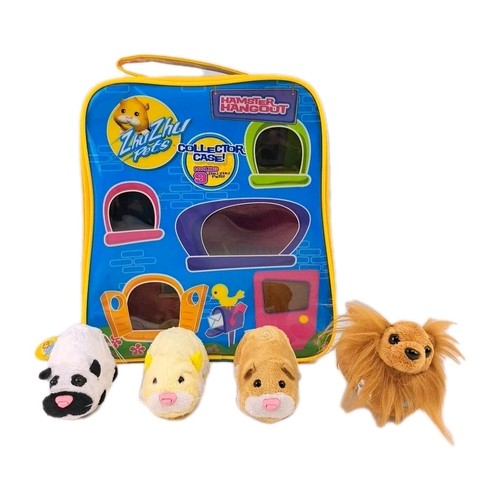 Zhu Zhu Pets Hamster Hangout Collector Case Plush Pets Carry Playset