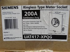 Siemens 200 Amp 4 Jaw Horn-Bypass Ringless Overhead/Underground Fed Meter Socket