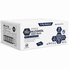 MED PRIDE Sterile Alcohol Prep Pads 70 Isopropyl 2 Ply Antiseptic Wipes 200ct