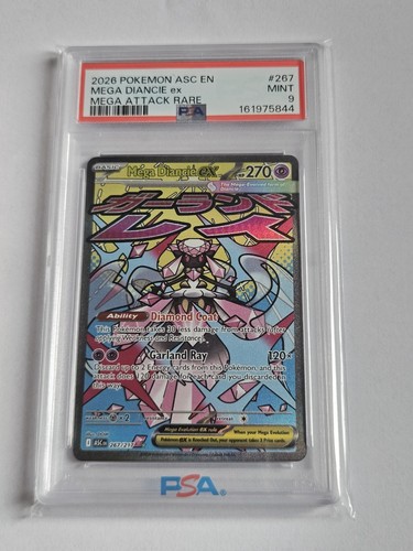 Mega Diancie ex graded PSA 9 for sale on eBay