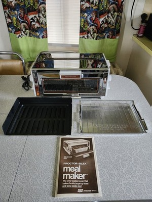 Vintage RARE Proctor Silex Meal Maker Toaster Oven Broiler Baker 0505W