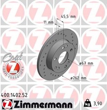 2x ZIMMERMANN Bremsscheibe SPORT Z 400.1402.52 für MERCEDES W201 190 201 022 023 2x ZIMMERMANN Bremsscheibe SPORT Z 400.1402.52 für MERCEDES W201 190 201 022 023