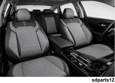 Sitzbezüge Kunstleder Schwarz / Grau Komplettset für Ford Focus Kuga Puma Fiesta