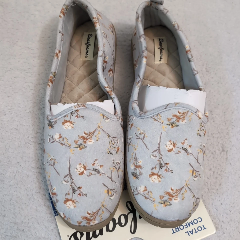 NOVO XL Feminino Rachel Veludo Fechado Traseiro Azul Claro Médio Floral - Imagem 2 de 3