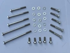 Ford SB 289 302 351 Windsor Water Pump and Timing Cover Bolt Stainless 30pc kit