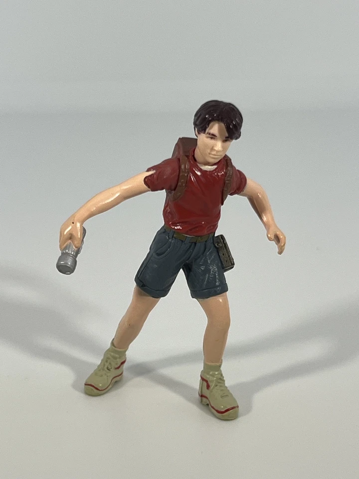 Figura de acción Eric Kirby Jurassic Park III 2001 Hasbro mochila linterna suelta Foto 3 de 4