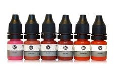 Biocutem Permanent Make-up Pigments, LIPS Ink Color Set for PMU lips, 6 pcs