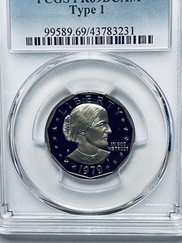 1979-S Susan B. Anthony Dollar PCGS PR69DCAM Type 1 - Picture 3 of 12