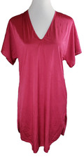 Vintage Nancy King Lingerie VNeck Sleepshirt Top Nightgown Sleepwear Ruby S 9196