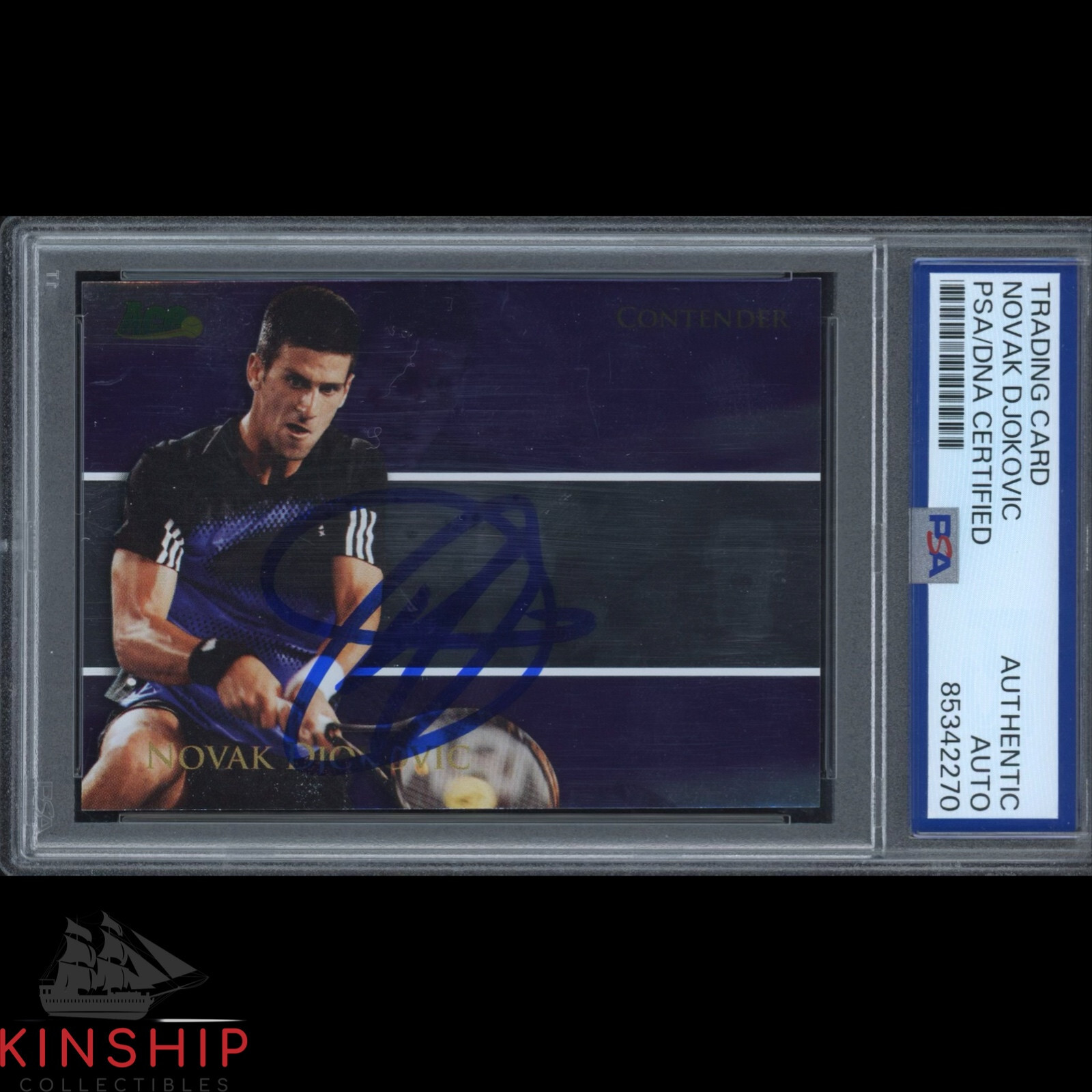 Novak Djokovic signed 2008 Ace Authentic Card PSA DNA Slabbed Tennis Auto C3852