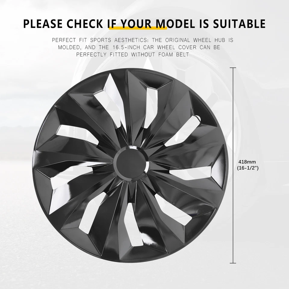 Колпаки колес защелкивающиеся для Mercury Villager 1993-2002 4x 15 дюймов подходят для стального обода - Изображение 4 из 4