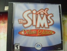 EA GAMES THE SIMS DELUXE EDITION 2002 VG/C 2 DISC CD-ROM GAME WINDOWS 95/98