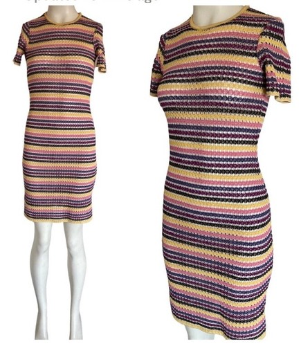 Missoni Sport Stripes Body-con Knit Dress Small - 第 1/6 張圖片