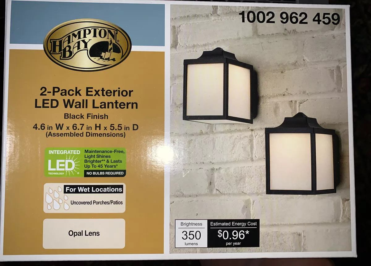 Hampton bay led wall lantern deals