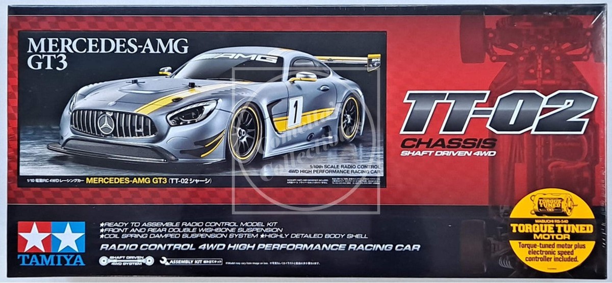 Tamiya Mercedes AMG GT3 2個セット Tamiya 1:10 Mercedes-Benz AMG GT3 - (TT-02) - KIT | EuroRC.com