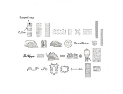 Sizzix eclips Cartridge - Tim Holtz  Alterations Stamp2Cut No. 19