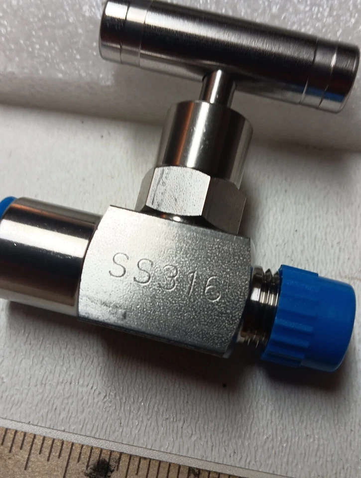 Needle Valve Ss316 NV-SS-1/4-HS-180-MXF (10k psi) PIC Gauge 1/4" Fnpt 1 Qty - Image 3 of 4