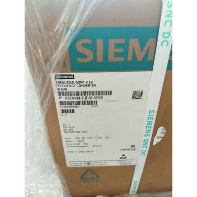 New Siemens MICROMASTER430 without filter 6SE6430-2UD34-5EB0 6SE6 430-2UD34-5EB0