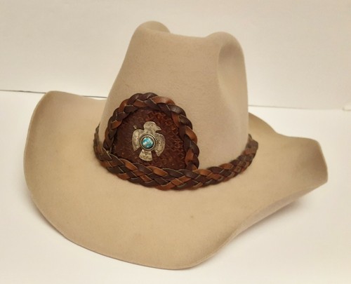 VTG ROYCE HEADWEAR Wool LONGHORN NAVAJO 