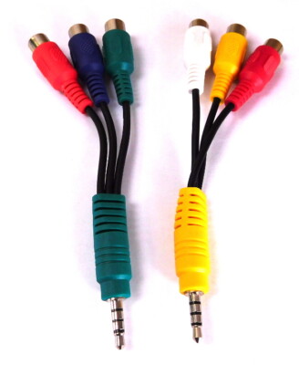 Original LG Adapter-Set EAD61273106 EAD61273107 AV Component Video Audio