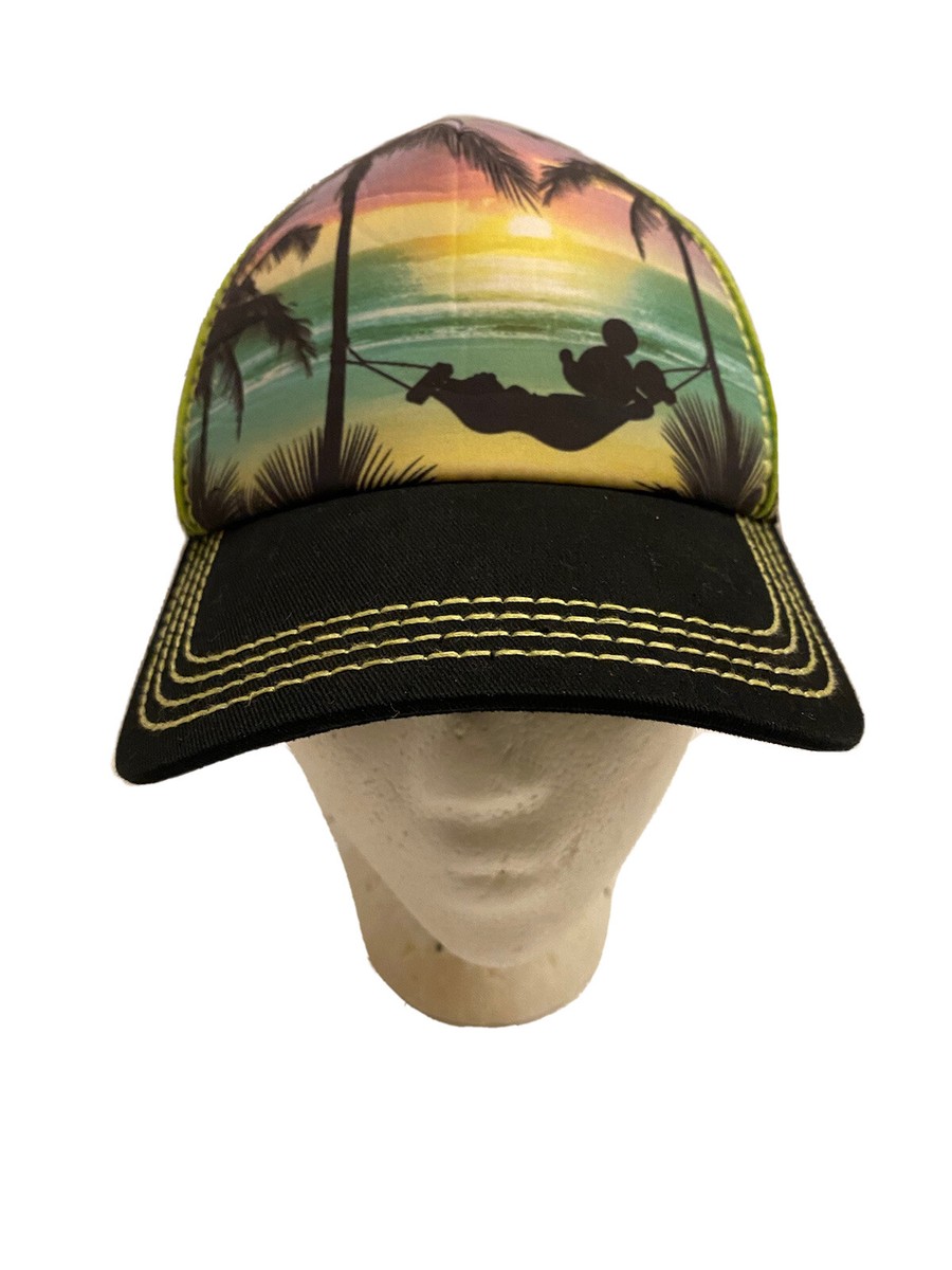 Disney Parks Mickey Mouse Paradise Hammock Trucker Hat Palm  display picture 3