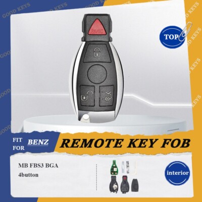 for Mercedes-Benz W164 W166 W204 W212 W221 MB FBS3 BGA BE Keyless Remote Key Fob