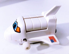 Vintage Tomy Wind-Up Space Shuttle NASA w/ Astronaut. Working Good