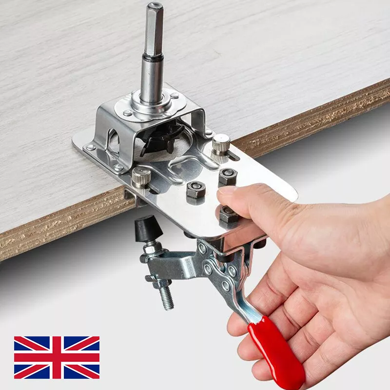 35mm Hinge Jig Drill Guide Wood Hole Cutter Kitchen Door Cabinet Drill Locator