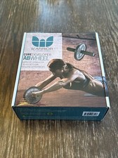 Warrior By Natural Fitness Core Developer Ab Wheel w/ Foam Comfort Handles NEW