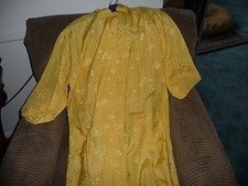  714 vtg womens bathrobe YELLOW ASIAN style L 40-42 rayon Leisure Fashion