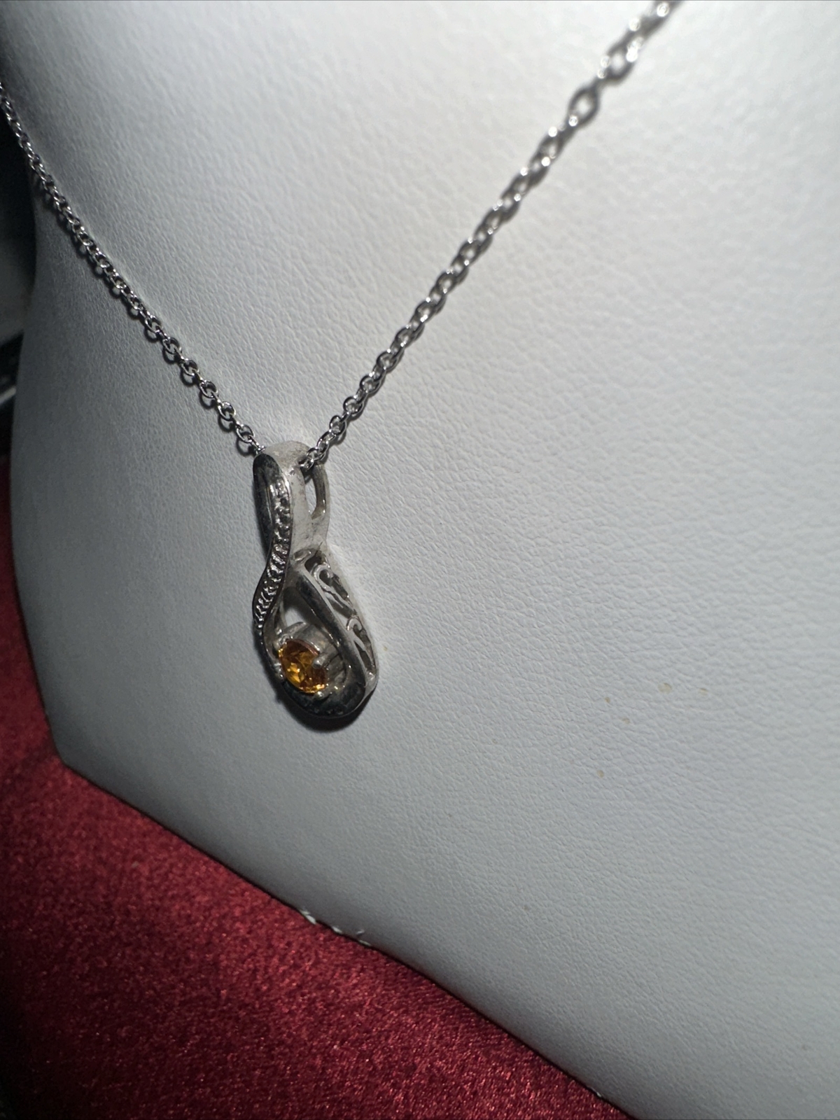 Sterling Silver Diamond Pave Infinity Loop Swirl … - image 3