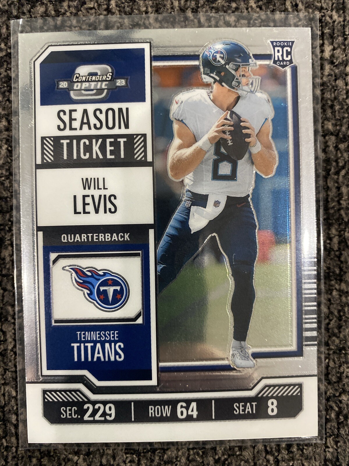 2023 Contenders Optic Will Levis Rookie RC Season Ticket Base #56 Mint 🔥💎🏈
