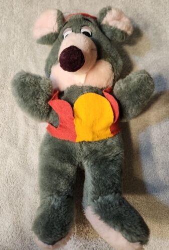 Vintage 1992 Showbiz Pizza CHUCK E CHEESE MOUSE Stuffed Animal PLUSH 14"  - Picture 1 of 10