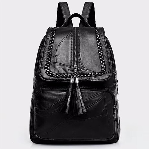 Genuine PU Leather Travel Backpack Rucksack Shoulder Bag for Women