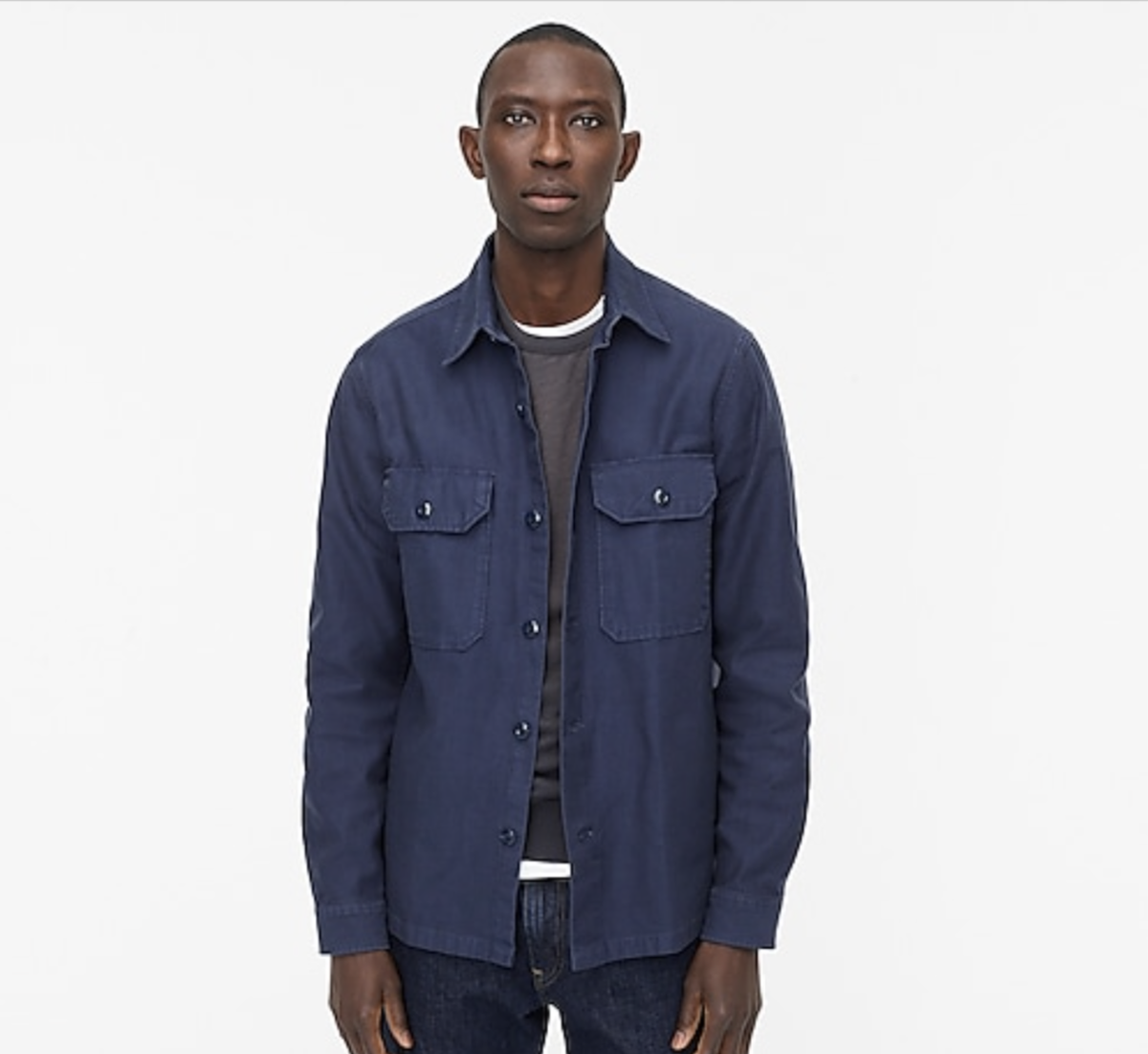 J CREW Wallace & Barnes garment-dyed seaside twill workshirt J CREW Wallace & Barnes garment-dyed seaside twill workshirt