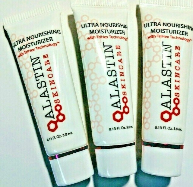 3X ALASTIN SKINCARE Ultra Nourishing Moisturizer 3.8ML EACH TOTAL 11 ML