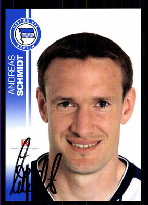 Andreas Schmidt Autogrammkarte Hertha BSC Berlin 2007-08 Original + A 120919