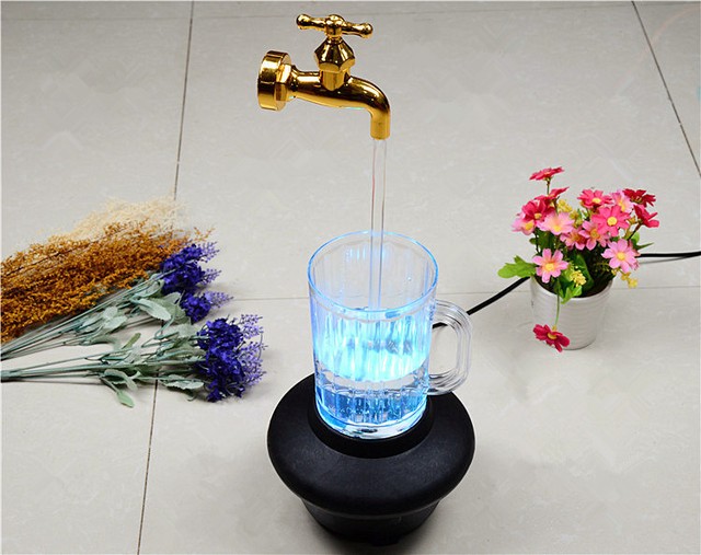 Led Magic Faucet Mug Color Water Floating Fountain Faucet Tap