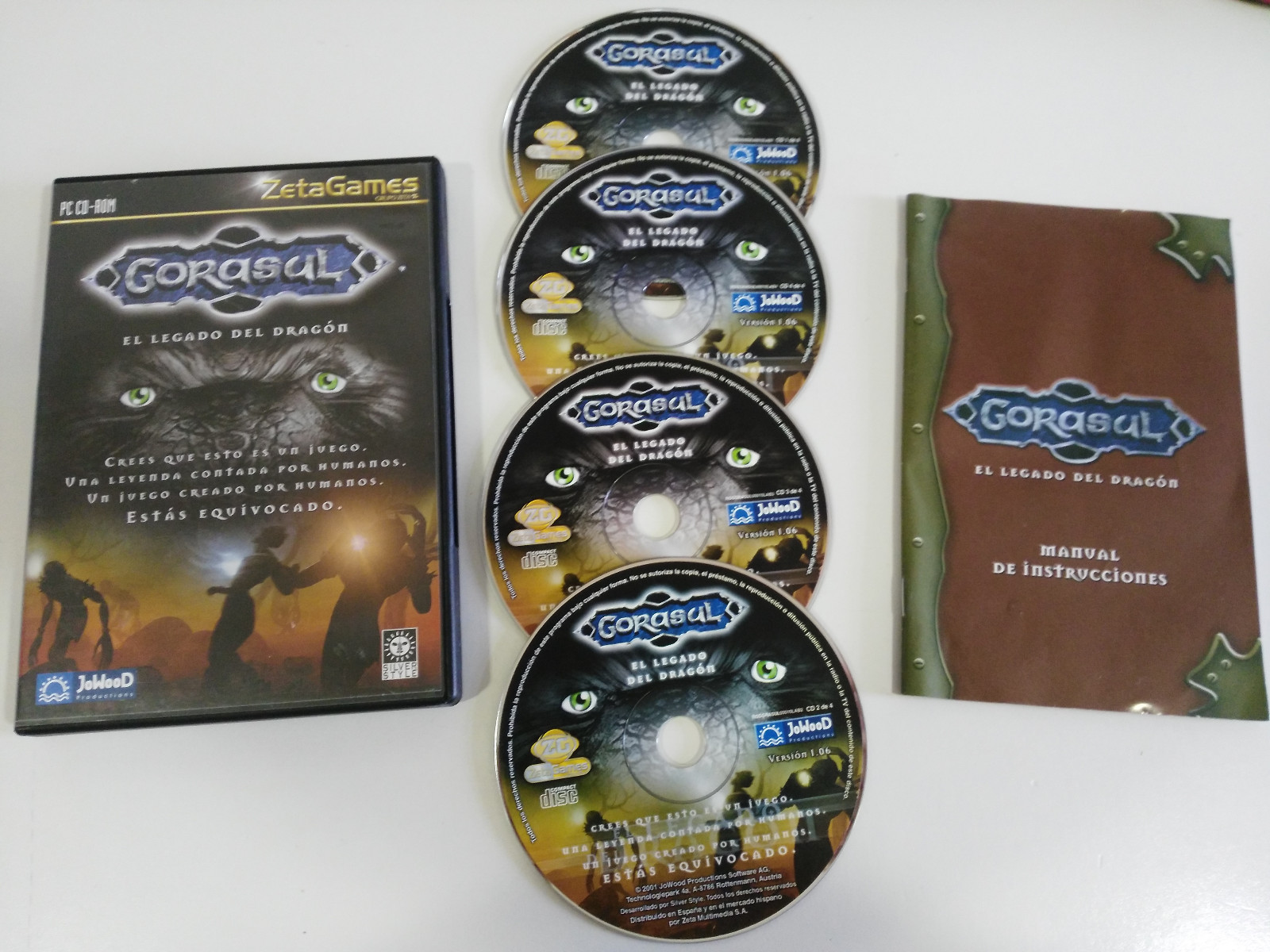Gorasul El Legado Del Dragon Juego Para PC 4 X CD-ROM En Español Zeta Games Jowo