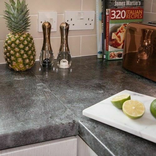 STICKY BACK PLASTIC VINYL 2m X 45cm DC FIX SLATE GREY BLACK SELF ADHESIVE FILM - Image 3