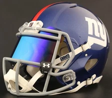 NEW YORK GIANTS NFL Authentic GAMEDAY Football Helmet w/ UNDER ARMOUR Eye Shield