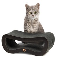 Kratzbrett Kratzpappe Orbit Small KratzmöBel Lounge Katzen + Katzenminze Black